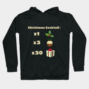 Christmas Cocktail, Cocktail recipe, Holly, Christmas Pudding, Christmas Gift, Funny Cocktail Stickers Hoodie